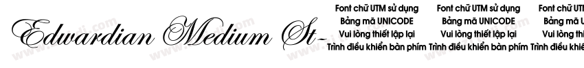 Edwardian Medium St字体转换